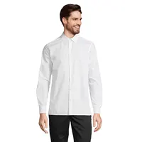 Camisa popelín manga larga ajustada Bailey hombre de RPET, vista frontal