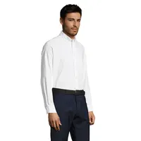 Camisa corte recto manga larga polialgodón Boston hombre de algodón, detalle 1