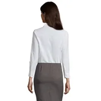 Camisa ajustada manga larga polialgodón Embassy mujer de algodón, vista lateral
