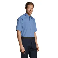 Camisa popelín corte recto manga corta Bristol hombre de PET, detalle 1