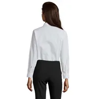Camisa ceñida manga larga poliéster algodón Executive hombre de PET, vista lateral