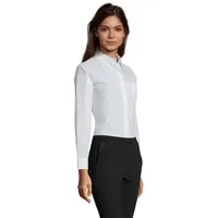 Camisa ceñida manga larga poliéster algodón Executive hombre de PET, detalle 1