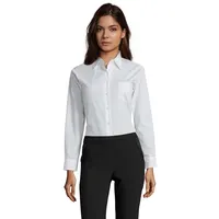 Camisa ceñida manga larga poliéster algodón Executive hombre de PET, vista frontal