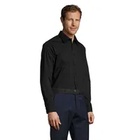 Camisa de algodón elastano Brighton 140 g manga larga hombre de algodón, detalle 1