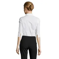Camisa manga Effect 3/4 algodón elastano mujer de algodón, vista lateral
