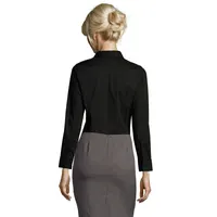 Camisa stretch de algodón elastano Eden manga larga mujer de algodón, vista lateral