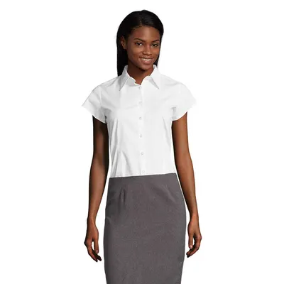 Camisa manga corta de algodón elastano Excess mujer personalizable