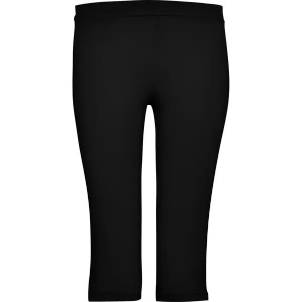 Mallas media pierna de algodón Carla 270 g mujer en negro de 94% algodón / 6% elastano, 270 g/m², vista frontal