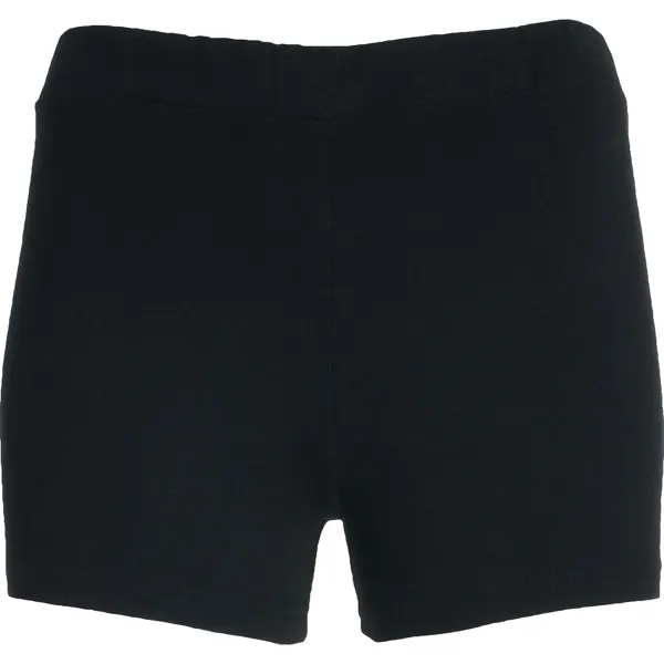 Pantalón corto de algodón Nelly punto liso 210 g en negro de 100% algodón, punto liso, 210 g/m², vista frontal