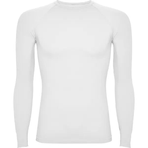 Camiseta térmica Prime sin costuras poliamida 200 g en blanco de 92% poliamida / 8% elastano, 200 g/m², vista frontal