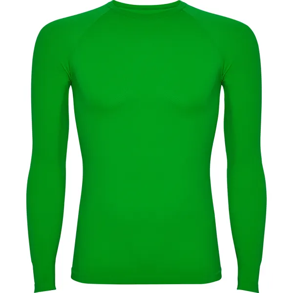 Camiseta térmica Prime sin costuras poliamida 200 g en verde helecho de 92% poliamida / 8% elastano, 200 g/m², vista frontal