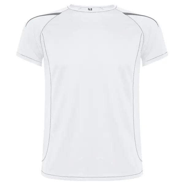Camiseta técnica ranglán reflectante Sepang 150 g en blanco de 100% poliéster, 150 g/m², vista frontal