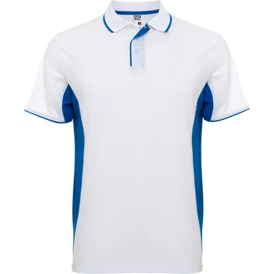 Polo técnico bicolor de piqué Montmelo 150 g con paneles personalizable