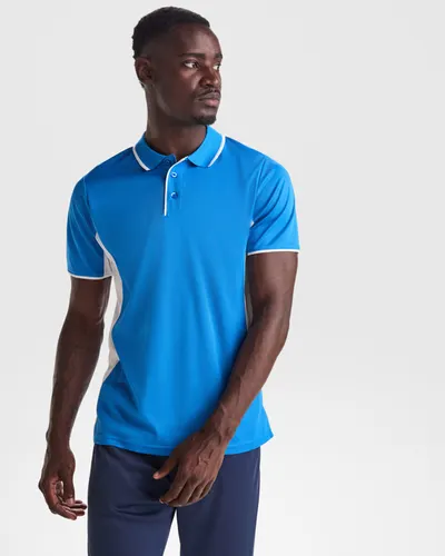 Polo técnico bicolor de piqué Montmelo 150 g con paneles personalizable