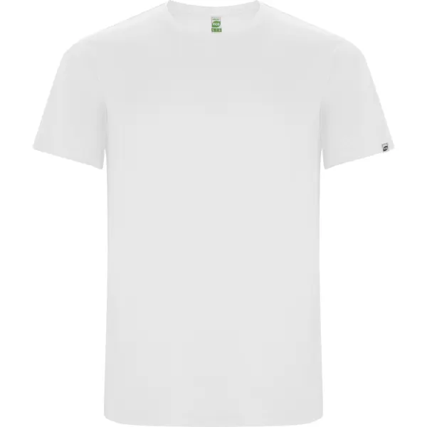 Camiseta técnica reciclada waffle Imola 135 g en blanco de 50% poliéster reciclado / 50% poliéster, vista frontal