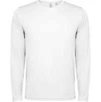 Camiseta técnica manga larga antibacteriana Estoril 125 g de 100% poliéster reciclado waffle interlock, vista lateral