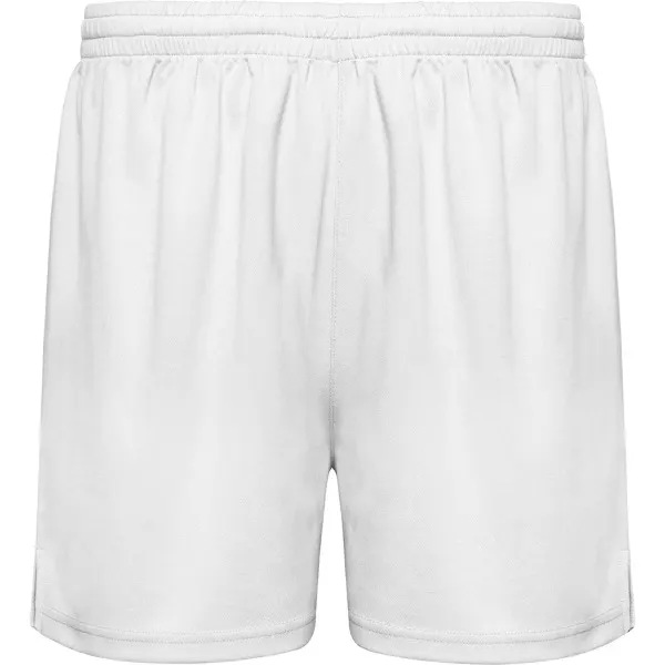 Pantalón corto deportivo de poliéster piqué Player 140 g en blanco de 100% poliéster piqué, 140 g/m², vista frontal