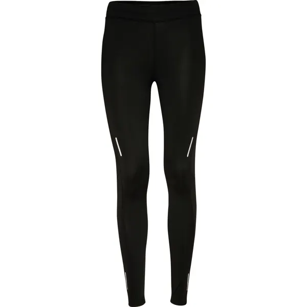 Mallas largas running Adelaida 280 g mujer en negro de 88% poliéster interlock / 12% elastano, 280, vista frontal