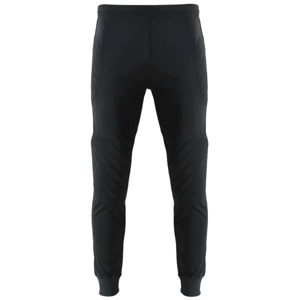 Pantalón largo de portero acolchado Bayern 250 g en negro de 100% poliéster, 250 g/m², vista frontal