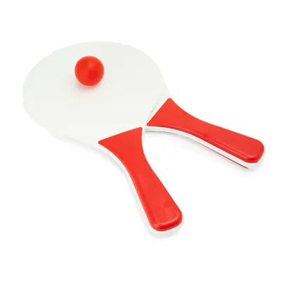 Juego de dos palas de playa Feroe con pelota personalizable