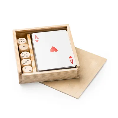Set de baraja francesa y dados Brisca personalizable