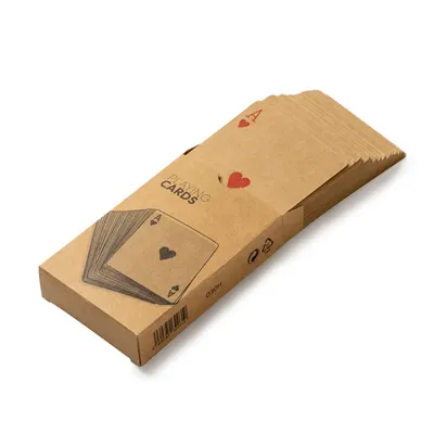 Baraja francesa de cartón reciclado 54 cartas personalizable