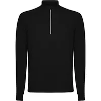 Sudadera técnica perchada media cremallera Estambul 200 g de 88% poliéster reciclado / 12% elastano, 200, vista lateral