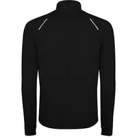 Sudadera técnica perchada media cremallera Estambul 200 g de 88% poliéster reciclado / 12% elastano, 200, detalle 1