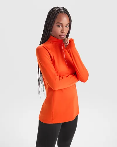 Sudadera técnica mujer media cremallera 200 g personalizable