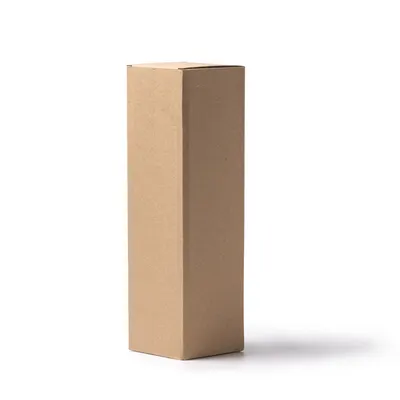 Caja alta de cartón reciclado para botellas personalizable