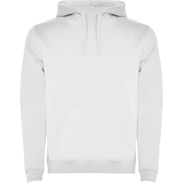 Sudadera Urban con capucha forrada 280 g en blanco de 50% algodón / 50% poliéster, 280 g/m², vista frontal