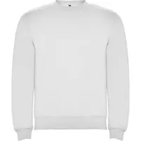 Sudadera cuello redondo Clasica 280 g de 50% algodón / 50% poliéster, felpa perchada, vista lateral