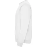 Sudadera cuello redondo Clasica 280 g de 50% algodón / 50% poliéster, felpa perchada, detalle 2