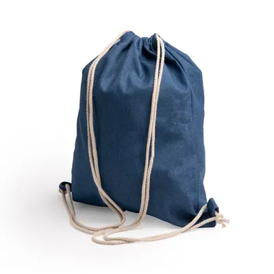 Mochila de cuerdas vaquera reciclada Boney 320 g personalizable