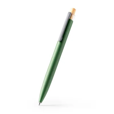 Bolígrafo de aluminio reciclado y bambú Tansa personalizable