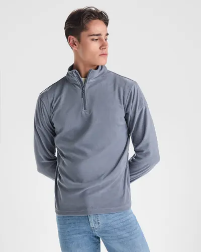 Micropolar media cremallera cuello alto 155 g personalizable
