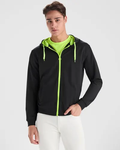 Sudadera capucha cremallera no perchada 280 g personalizable