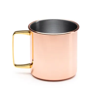 Taza de acero Liria con recubrimiento de cobre 480 ml personalizable