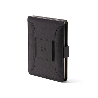Carpeta A5 Samper con cargador inalámbrico y bloc personalizable