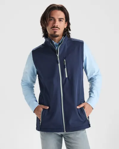 Chaleco softshell 2 capas a contraste 300 g personalizable