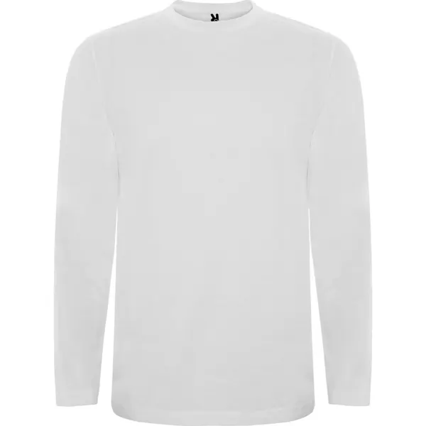 Camiseta de algodón Extreme 160 g manga larga en blanco de 100% algodón, punto liso, 160 g/m², vista frontal