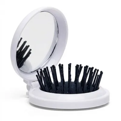 Cepillo plegable Blunt con espejo redondo personalizable