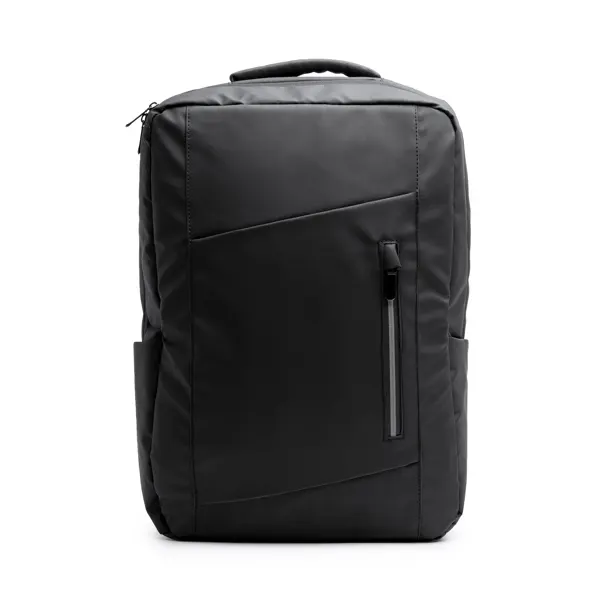 Mochila portátil Dixon 13 pulgadas polipiel en negro de PU leather, vista frontal