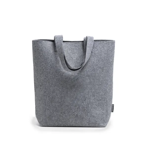 Bolsa de fieltro reciclado Safira 390 g vigoré en gris de fieltro reciclado390 g/m², vista frontal