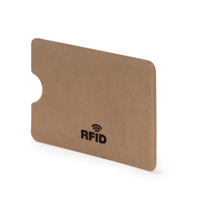 Tarjetero de papel reciclado Safer con RFID personalizable
