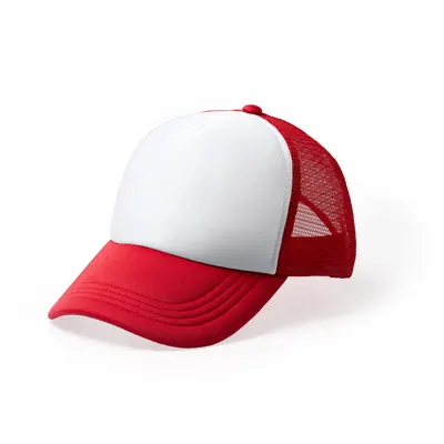 Gorra 5 paneles poliéster con rejilla trasera personalizable
