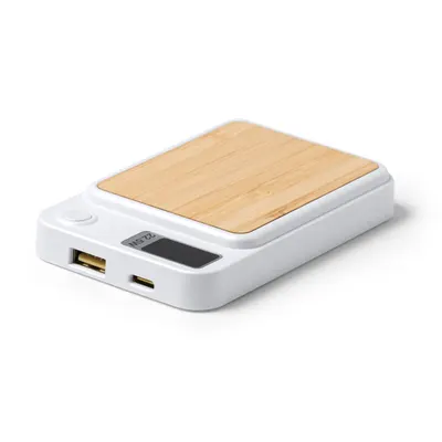 Batería externa Gunder 5.000 mAh magnética pantalla led personalizable