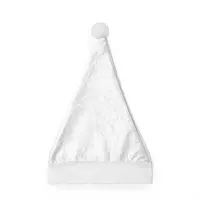 Gorro navideño Santa con borla de poliéster / felpa, vista lateral