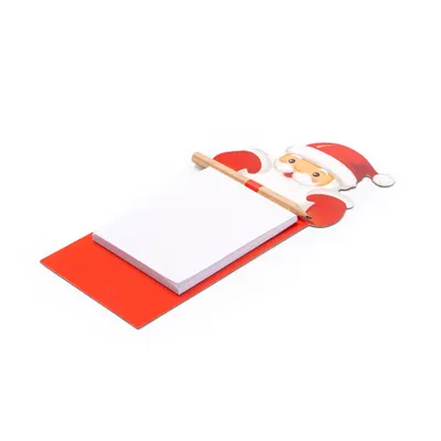 Imán navideño con notas de papel y lápiz personalizable
