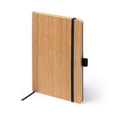 Libreta A5 bambú y corcho personalizable